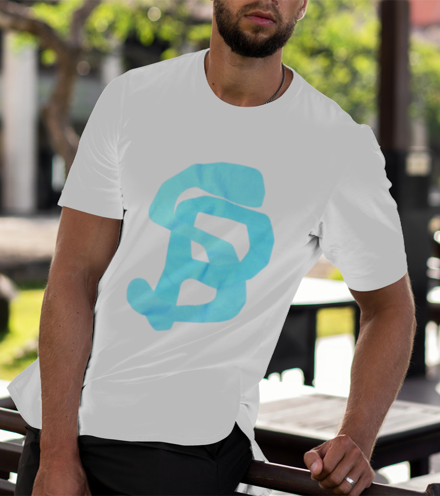 Wolee Store Classic Saintp Light Blue Monogram S P T-Shirt