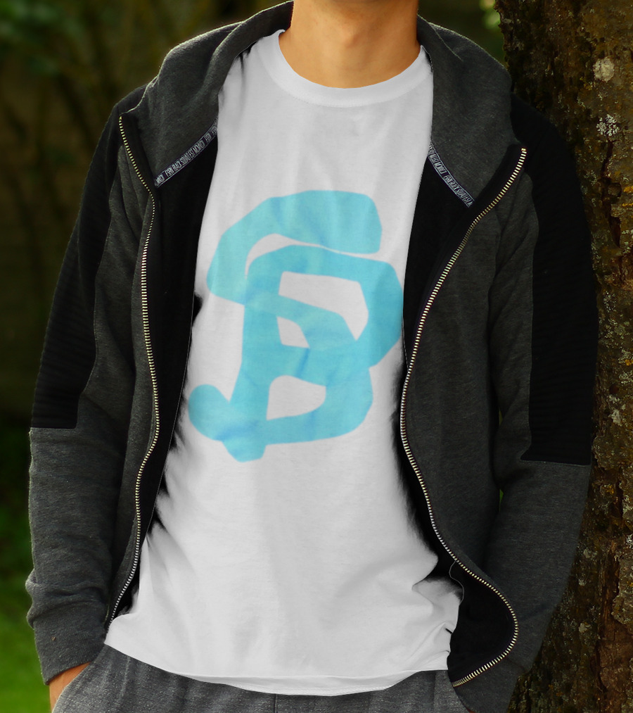 Wolee Store Classic Saintp Light Blue Monogram S P T-Shirt