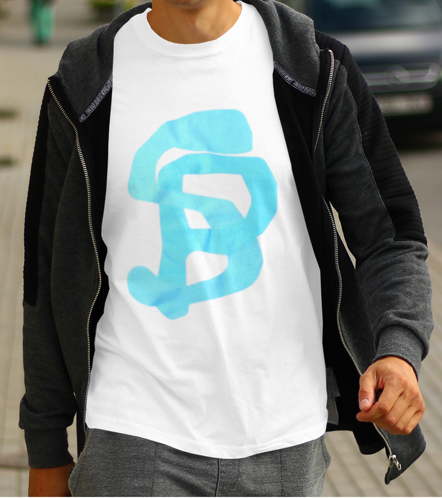 Wolee Store Classic Saintp Light Blue Monogram S P T-Shirt