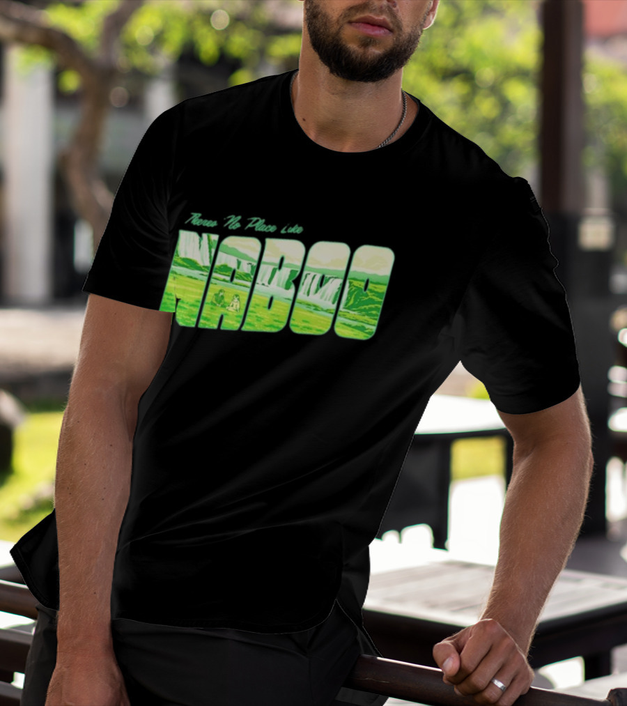 Anakin Skywalker Padme Amidala Star Wars There Is No Place Like Naboo Scenic Waterfalls T-Shirt