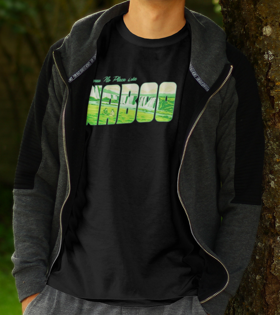 Anakin Skywalker Padme Amidala Star Wars There Is No Place Like Naboo Scenic Waterfalls T-Shirt