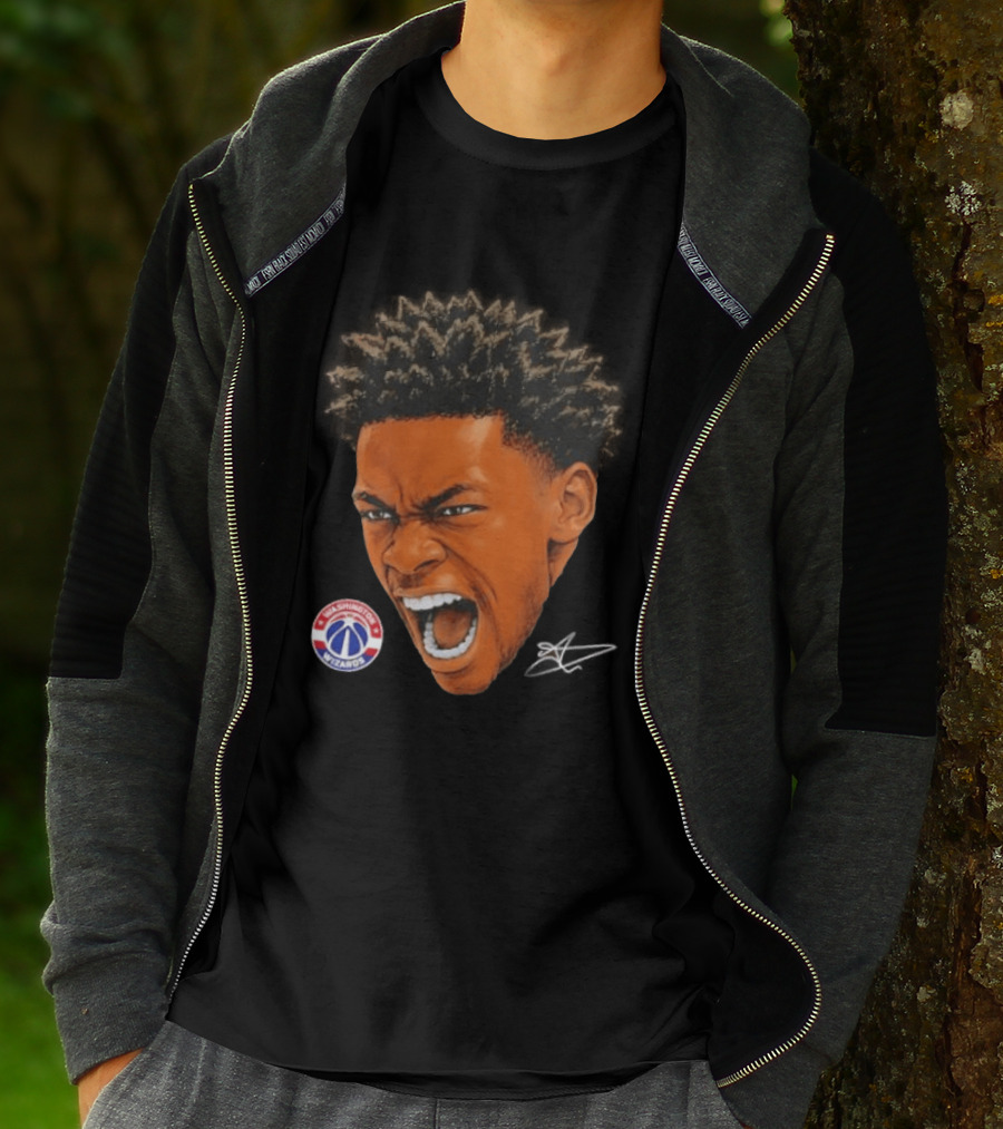Bilal Coulibaly Washington Wizards NBA Big Face Player T-Shirt