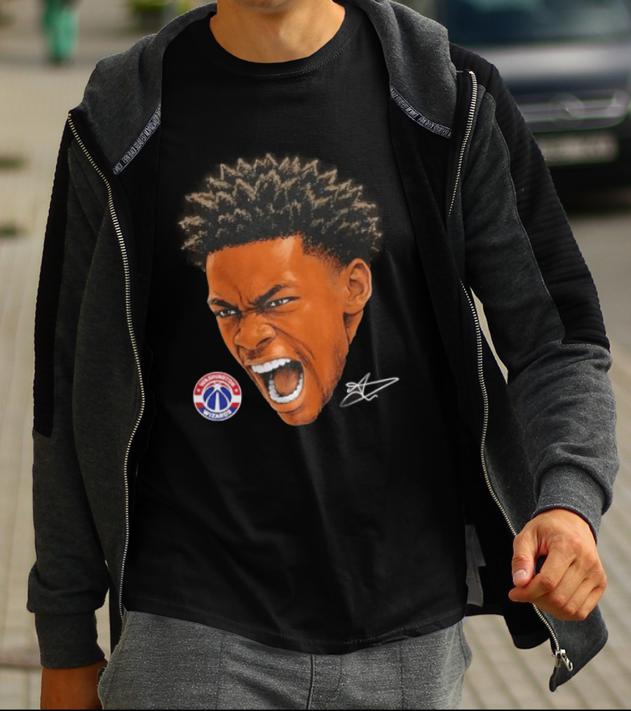 Bilal Coulibaly Washington Wizards NBA Big Face Player T-Shirt
