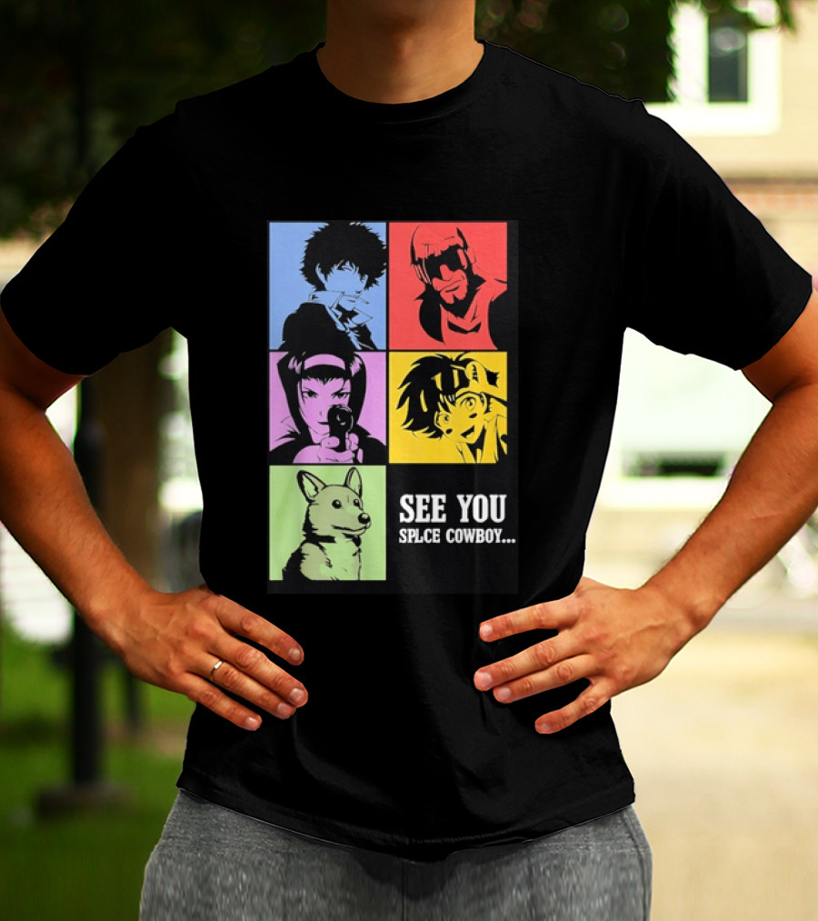 Cowboy Bebop See You Space Cowboy With Character Grid T-Shirt