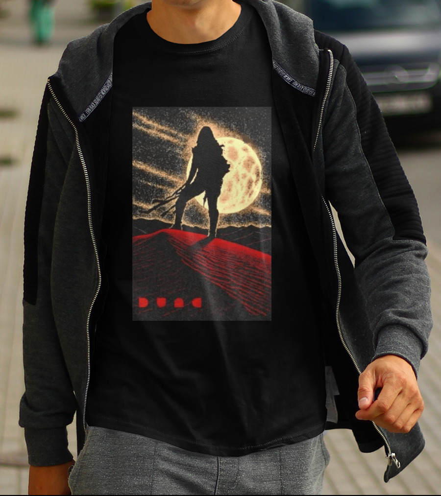 Paul Atreides Dune Arrakis Desert Moon Scene T-Shirt