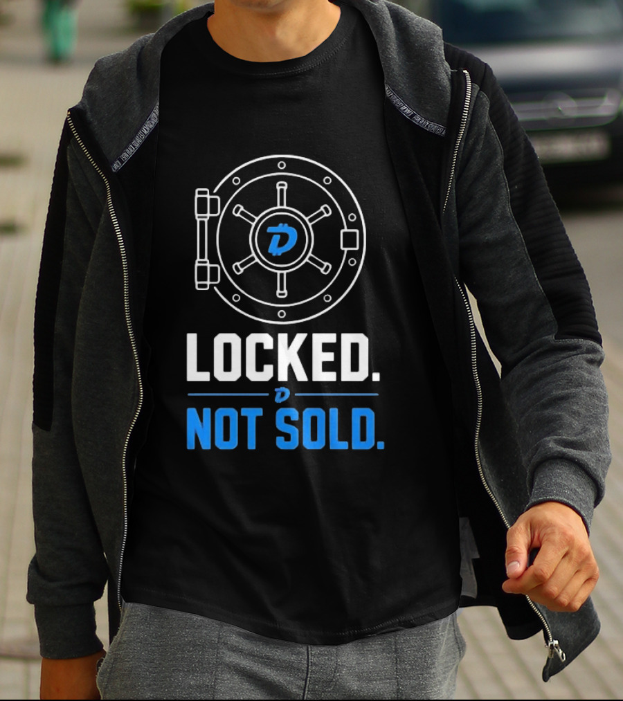 Digibyte Cryptocurrency Vault Locked Not Sold T-Shirt