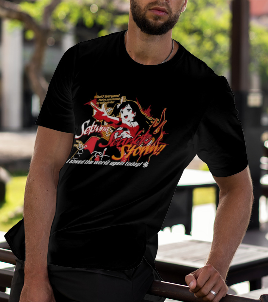 Setsuna Yuki Scarlet Storm What Everyone You Are Possessed By Evil Spirits T-Shirt