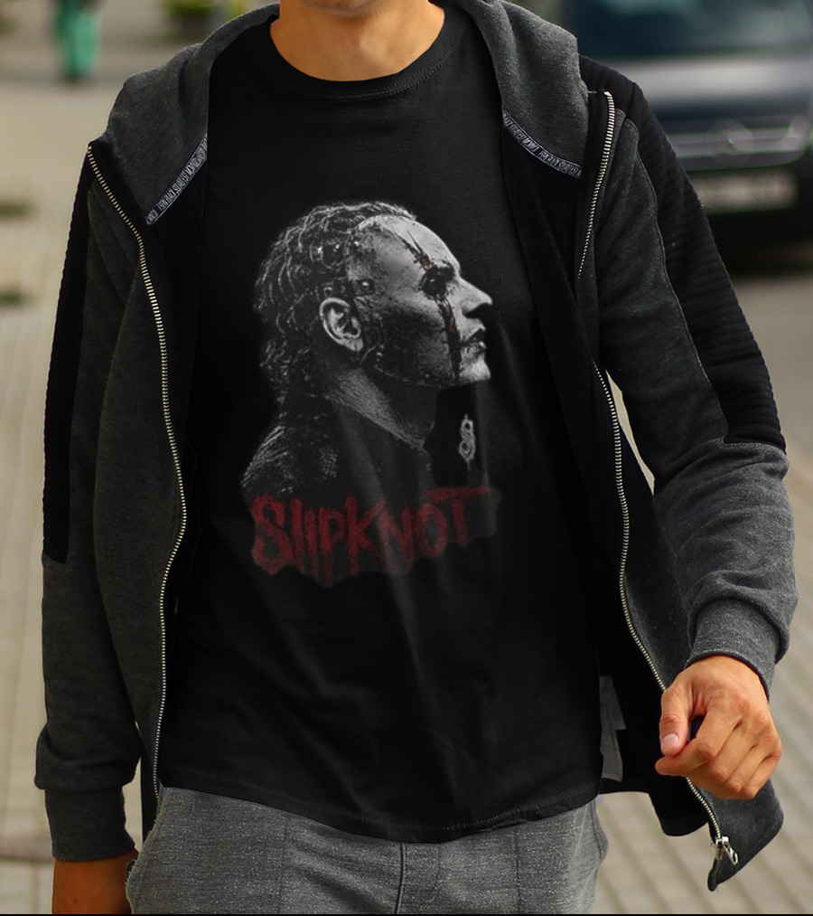 Slipknot People Like Sht Duality Band Mask Profile T-Shirt