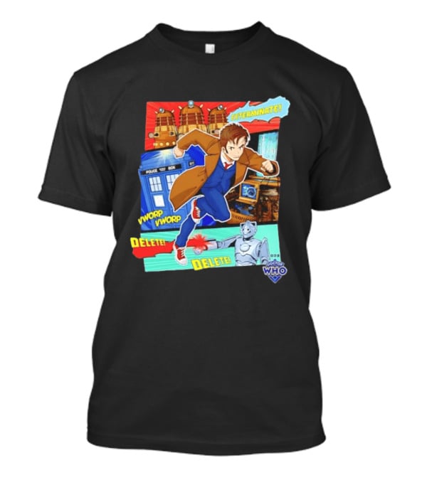 Tenth Doctor Exterminate Daleks Cybermen Delete Vworp Vworp Doctor Who T-Shirt