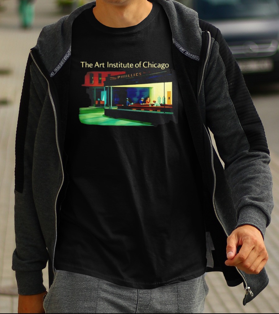 The Art Institute Of Chicago Nighthawks Phillies T-Shirt