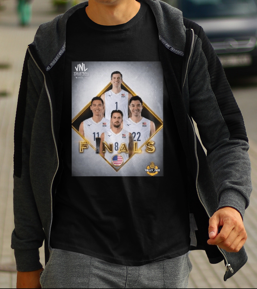 VNL Volleyball Nations League USA Finals 2026 Volley Pass T-Shirt