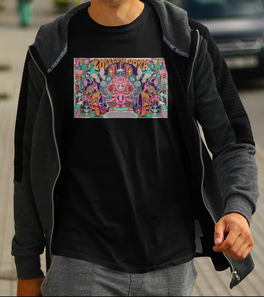 Lollapalooza Grant Park Chicago 08.02.2026 Butterflies Psychedelic T-Shirt