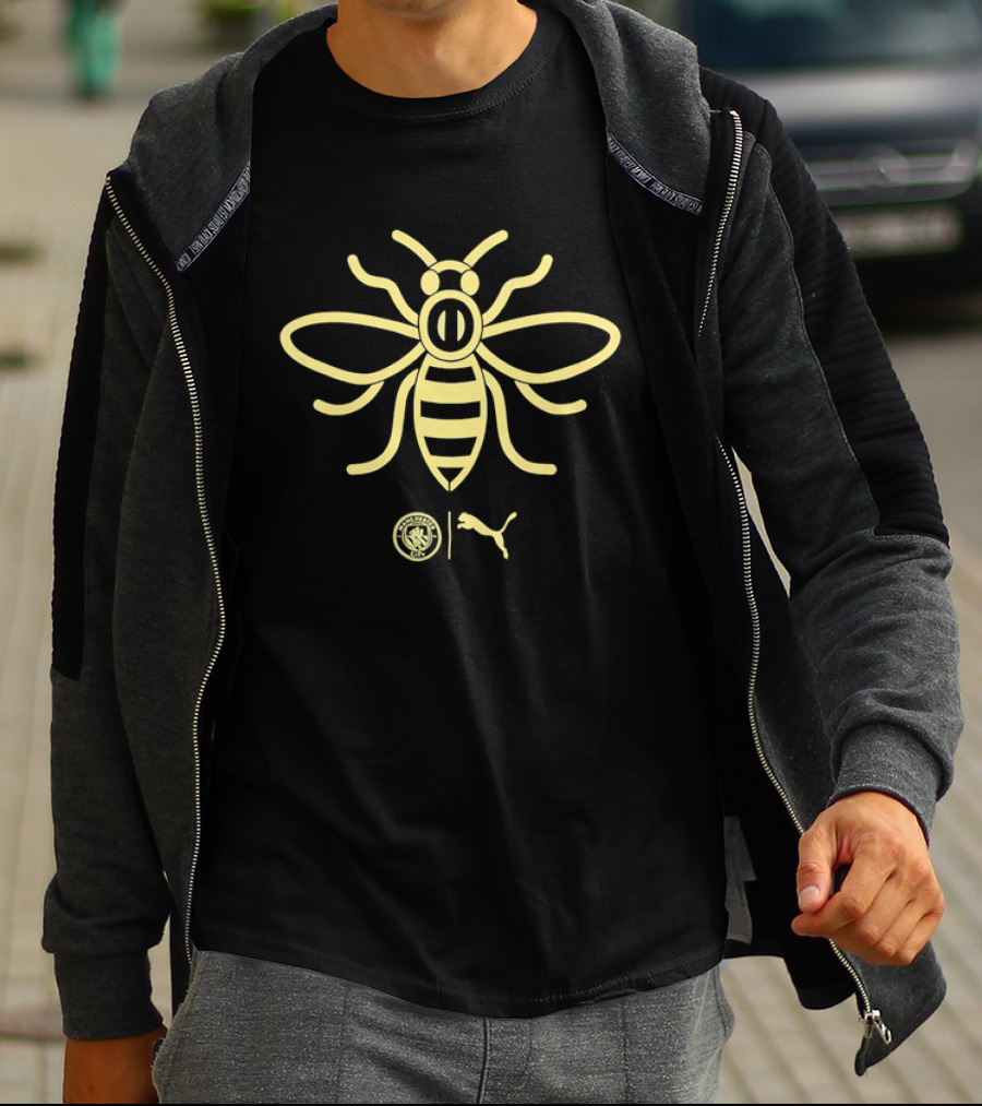 Manchester City Premier League Bee Puma Collaboration T-Shirt