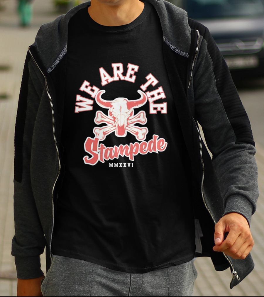 We Are The Stampede Bull Skull MMXXVI Team Spirit T-Shirt