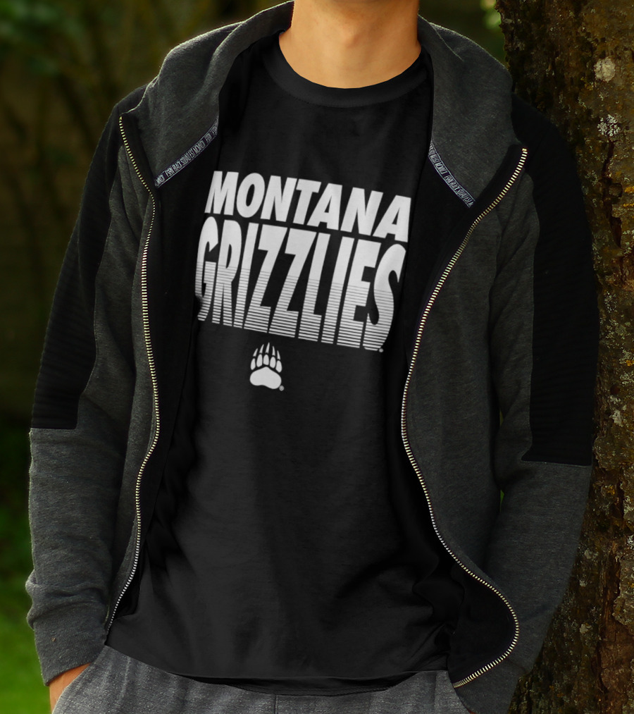 Montana Grizzlies NCAA College Sports Griz Bear Paw T-Shirt