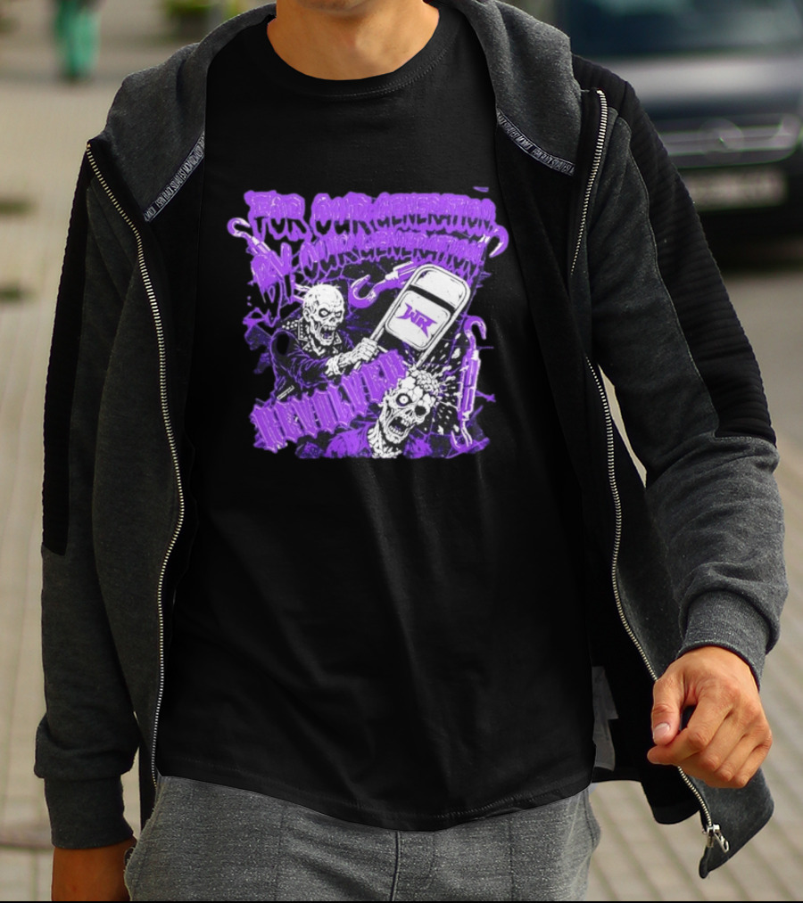 Wrestling Revolver For Our Generation Skeletons Purple T-Shirt