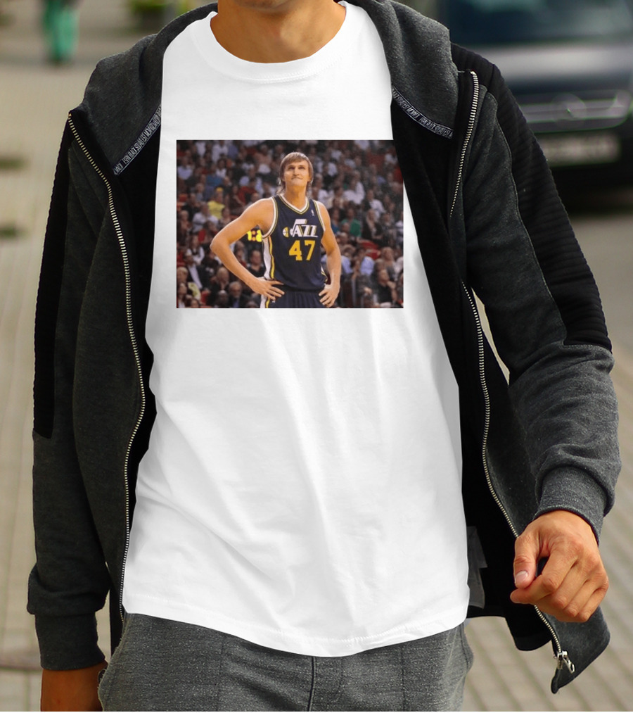 Andrei Kirilenko No. 47 AK 47 Utah Jazz Classic NBA Basketball T-Shirt