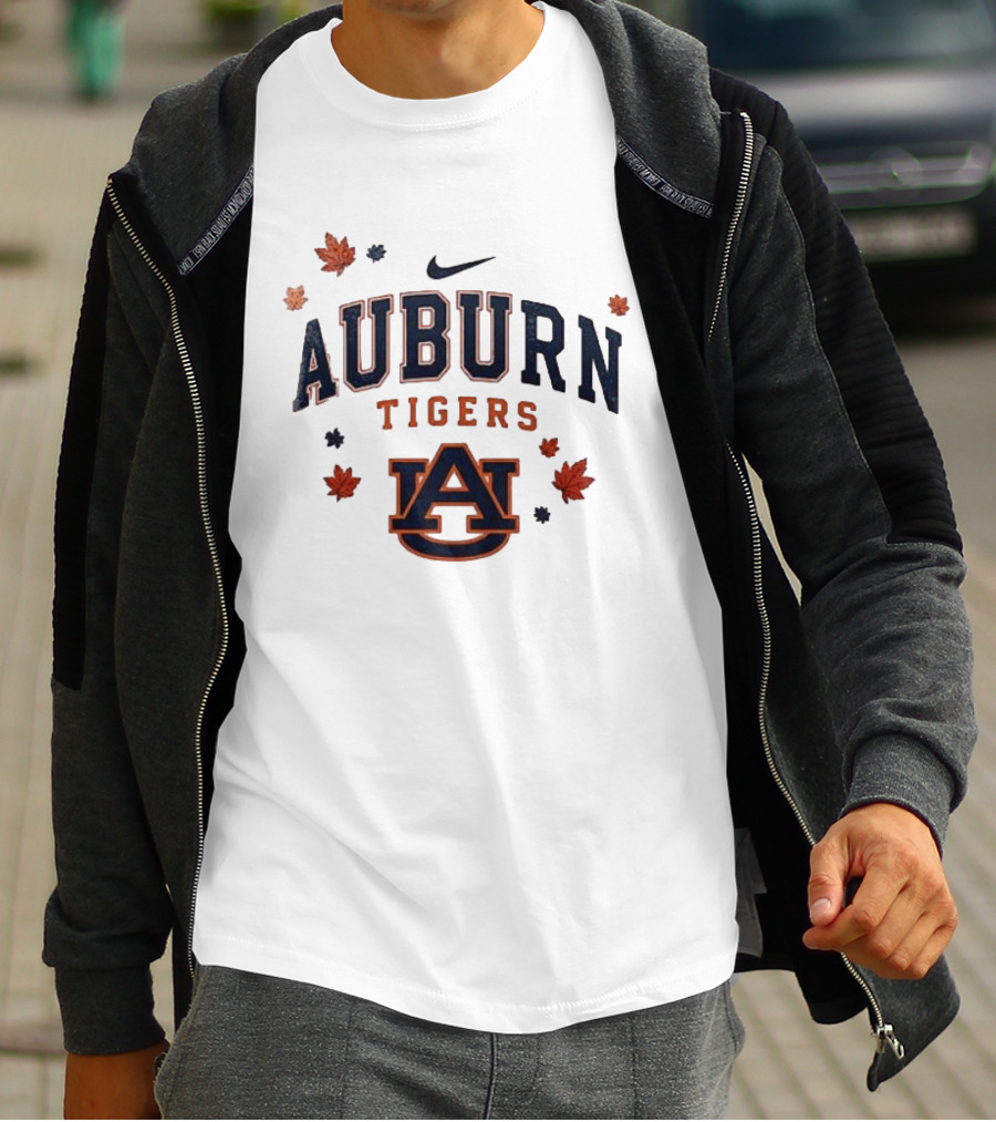 Auburn Tigers Nike Fall Leaves University Spirit T-Shirt