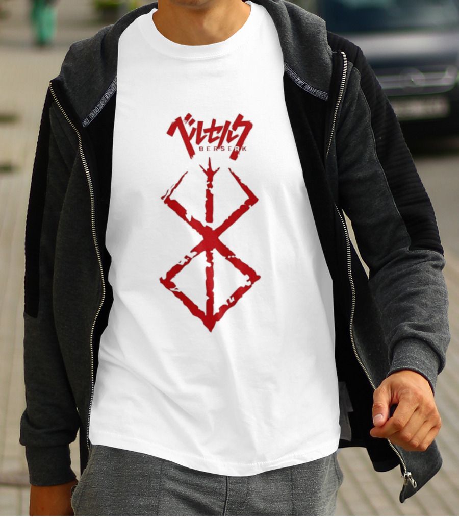 Berserk Sacrifice Symbol Red Japanese Text Anime Series T-Shirt