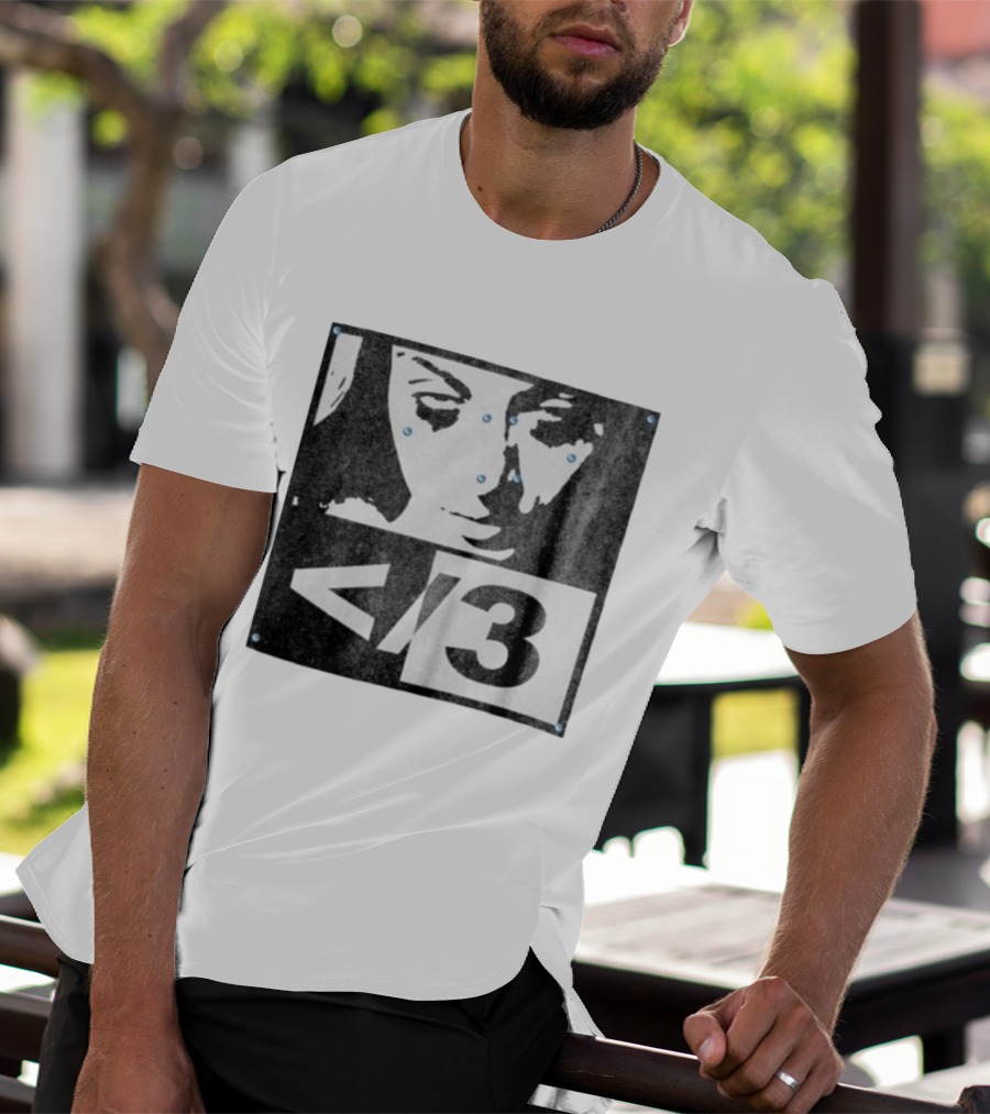 Destroy Lonely Store Piercing Face Black White <3 T-Shirt