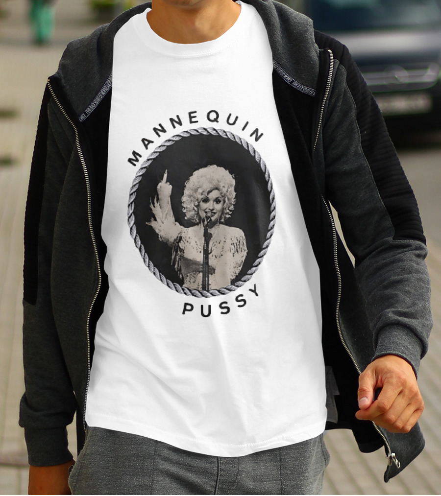 Mannequin Pussy Dolly Parton Country Music Finger T-Shirt