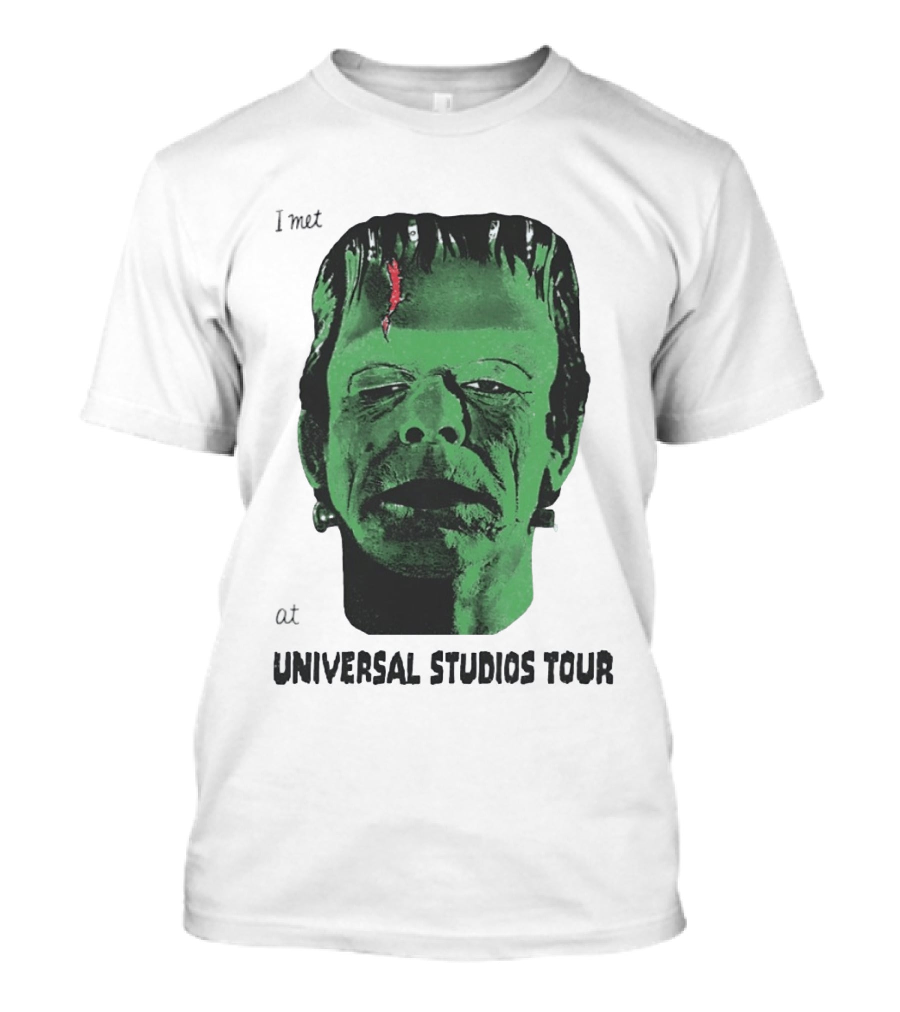 I Met Frankenstein At Universal Studios Tour Monster Fan Souvenir T-Shirt