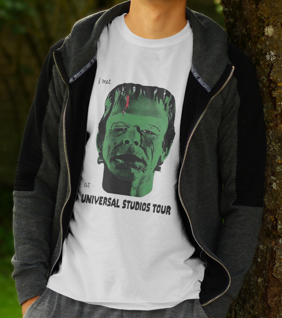 I Met Frankenstein At Universal Studios Tour Monster Fan Souvenir T-Shirt