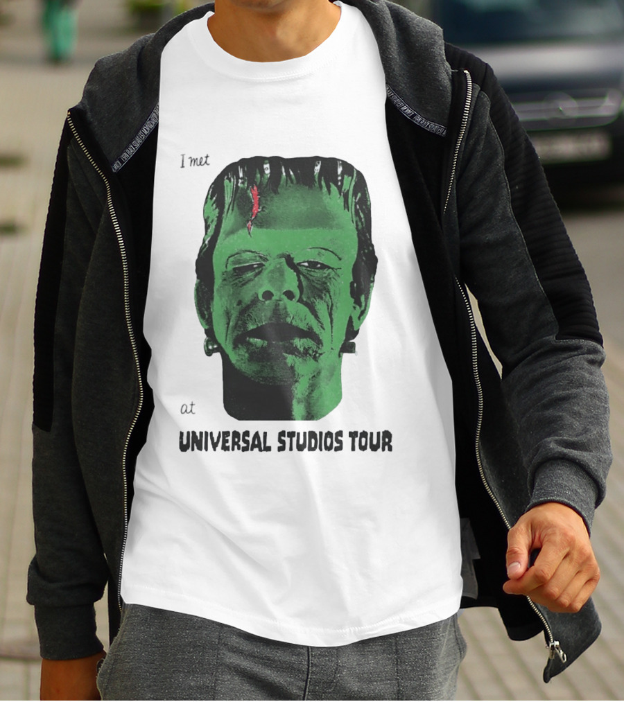 I Met Frankenstein At Universal Studios Tour Monster Fan Souvenir T-Shirt