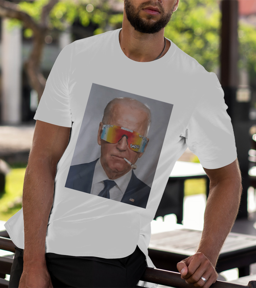 Joe Biden Pit Viper Sunglasses Smoking Pipe President T-Shirt