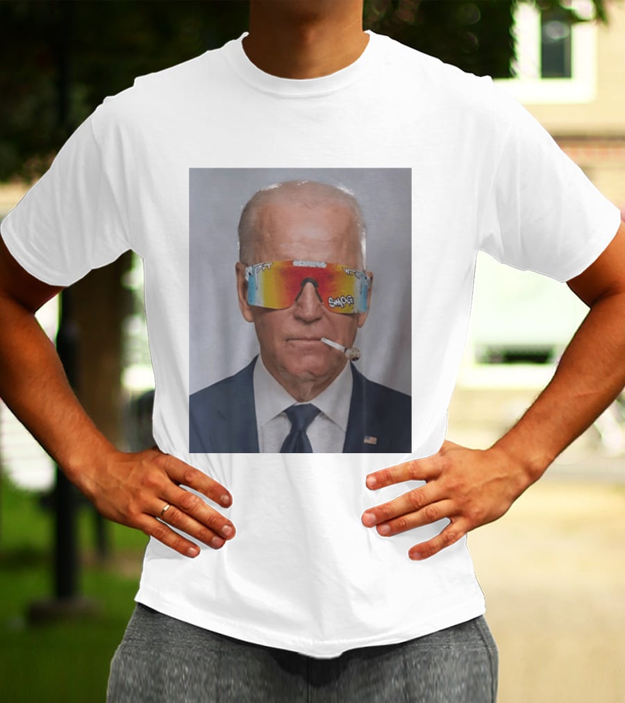Joe Biden Pit Viper Sunglasses Smoking Pipe President T-Shirt