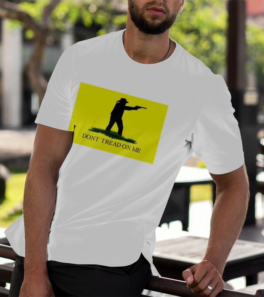 Jordan Salinas Don't Tread On Me Cowboy Silhouette Yellow T-Shirt