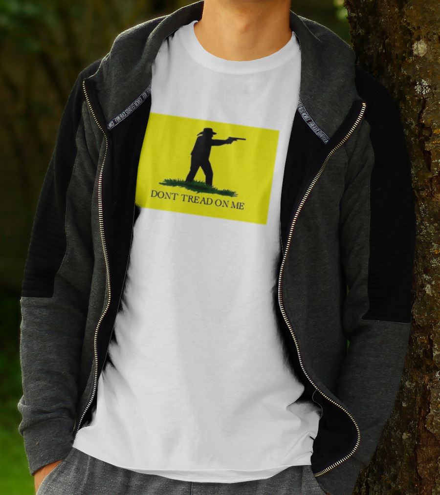 Jordan Salinas Don't Tread On Me Cowboy Silhouette Yellow T-Shirt