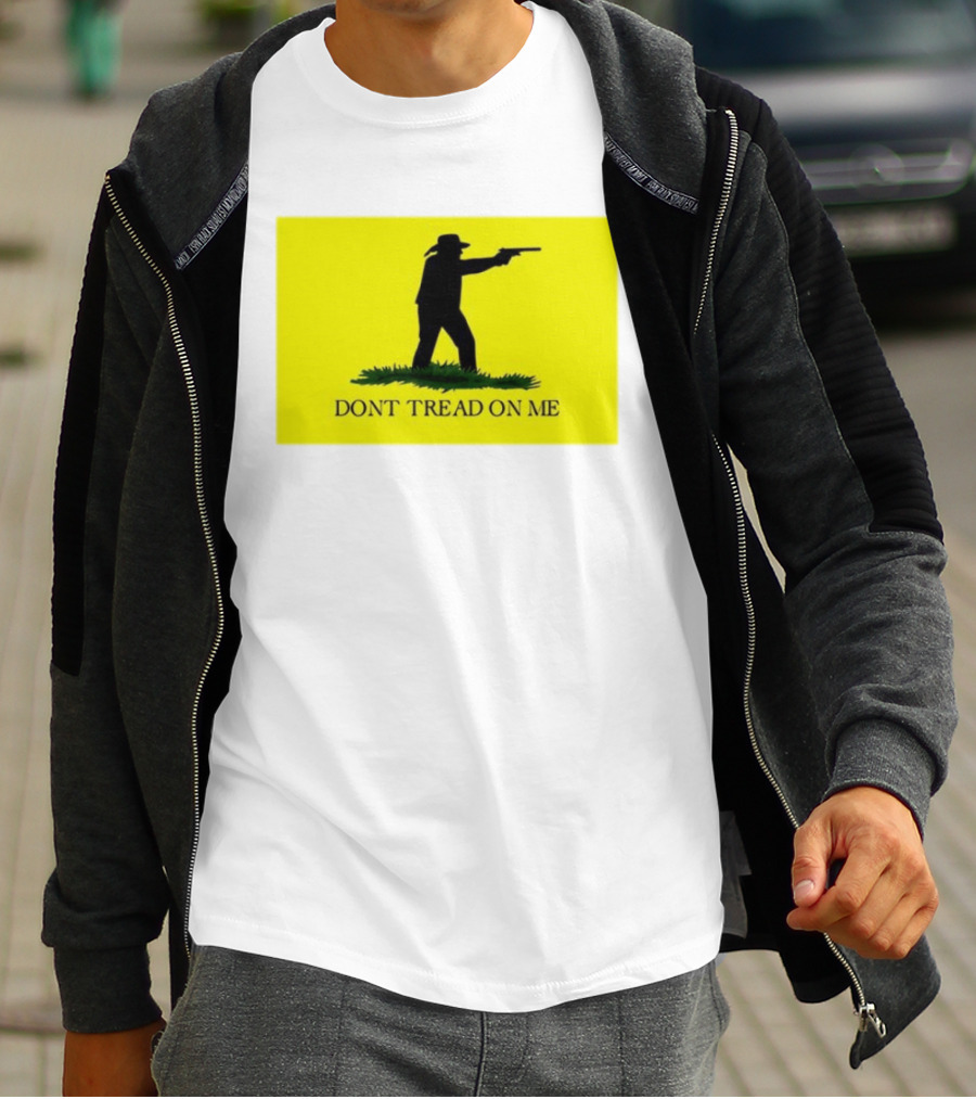 Jordan Salinas Don't Tread On Me Cowboy Silhouette Yellow T-Shirt