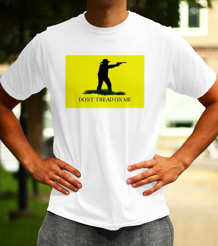 Jordan Salinas Don't Tread On Me Cowboy Silhouette Yellow T-Shirt