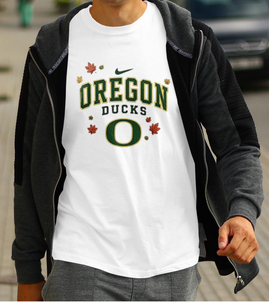 Oregon Ducks Nike Fall Leaves T-Shirt