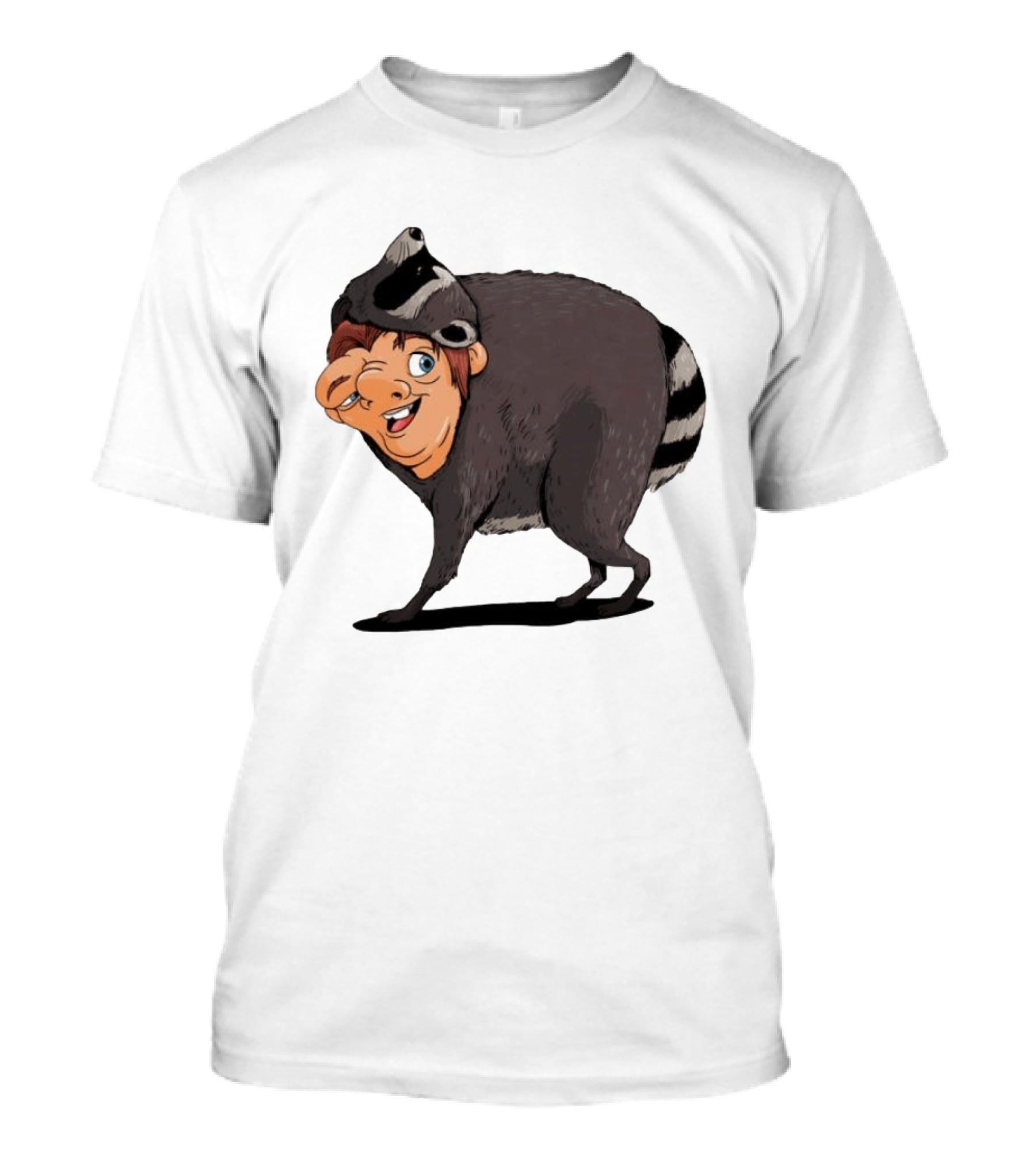 Raccoon Boy Animal Costume Quirky T-Shirt