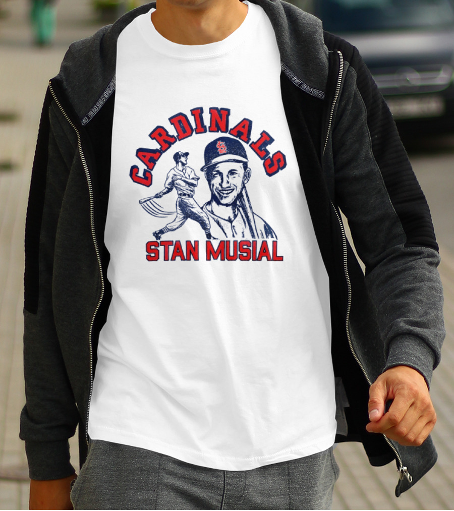 St Louis Cardinals Stan Musial Baseball Legend T-Shirt