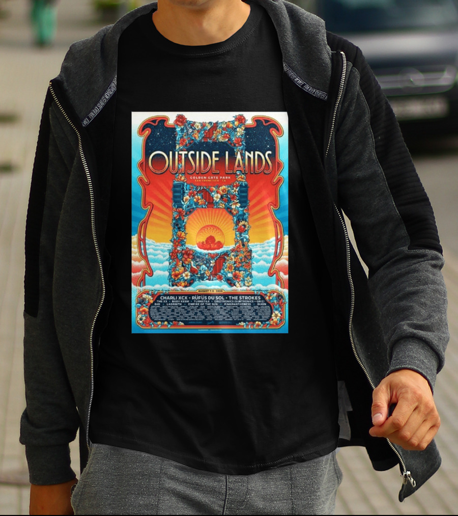 Babymetal LuckyFes'26 Quick Dry 8 Outside Lands Golden Gate Park August 11 To 13 2023 Charli XCX Rufus Du Sol The Strokes T-Shirt
