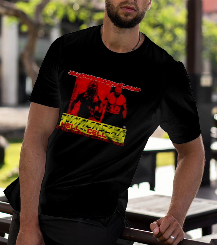 SummerSlam Hell In A Cell Brock Lesnar Oba Femi Cheatin Snakez T-Shirt