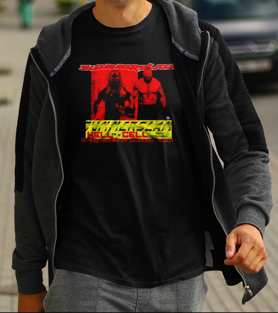 SummerSlam Hell In A Cell Brock Lesnar Oba Femi Cheatin Snakez T-Shirt