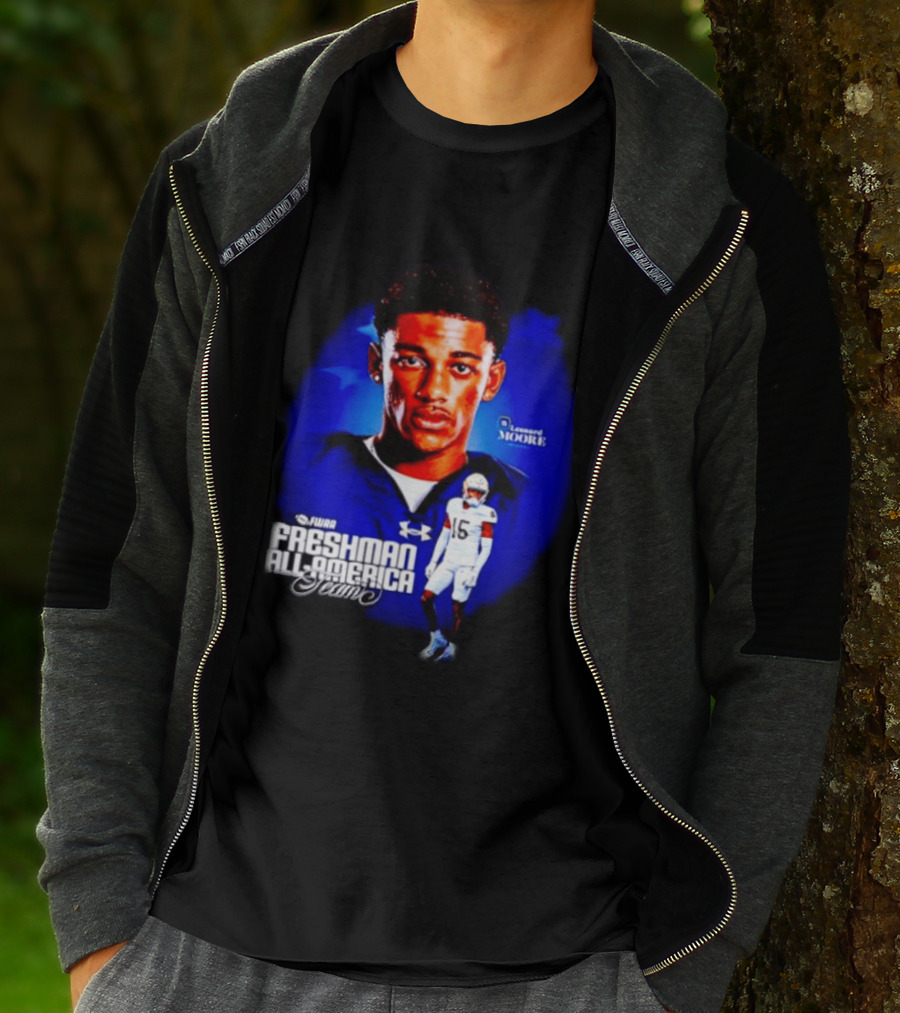 Leonard Moore Notre Dame Football FWAA Freshman All America Team Under Armour T-Shirt
