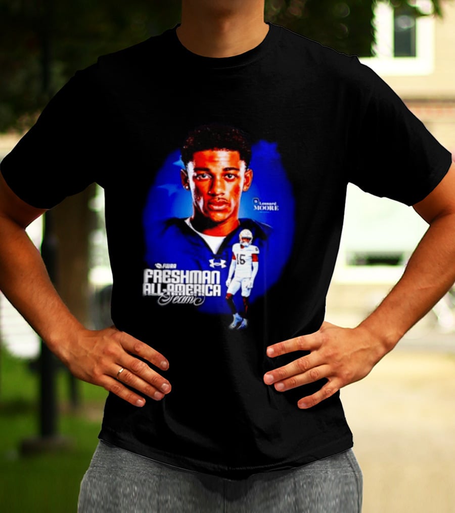 Leonard Moore Notre Dame Football FWAA Freshman All America Team Under Armour T-Shirt
