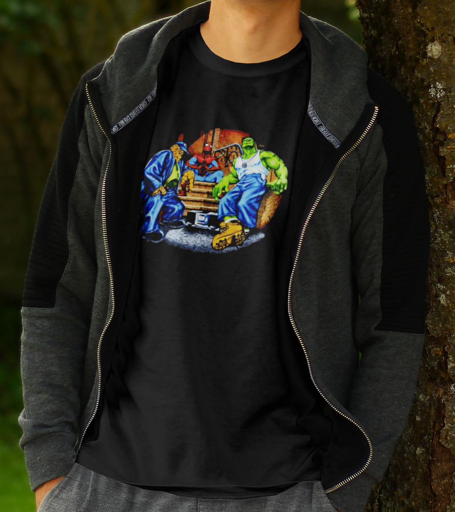Marvel The Thing Spider Man Hulk Hip Hop T-Shirt