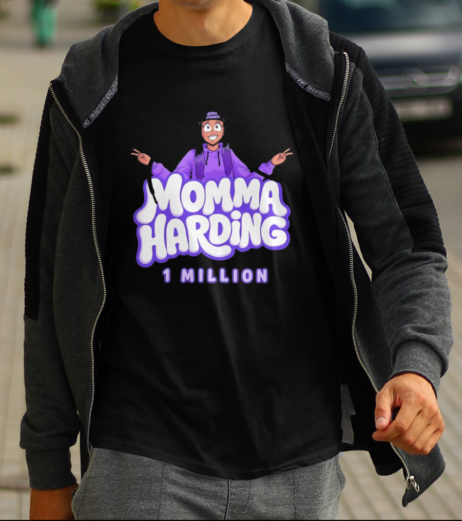 Momma Harding Stay Sober 1 Million Content Creator Celebration T-Shirt
