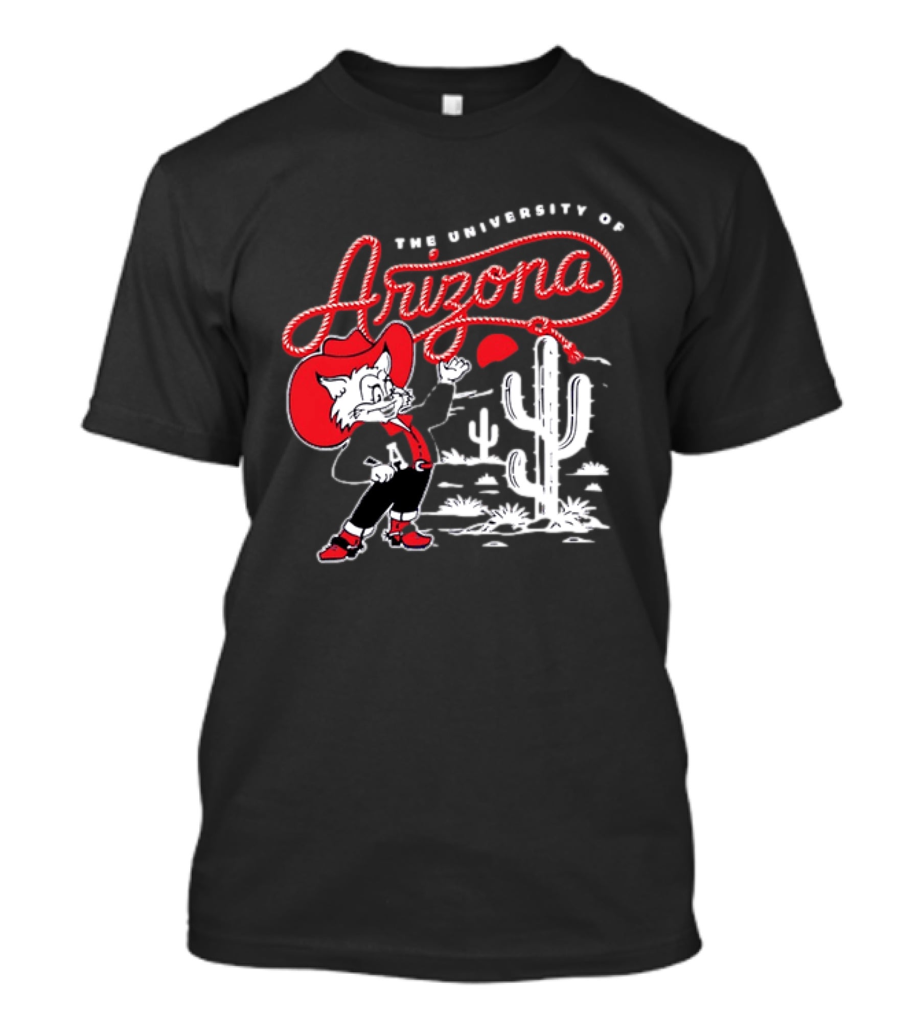 The University Of Arizona Wildcats Cowboy Cactus Scene T-Shirt