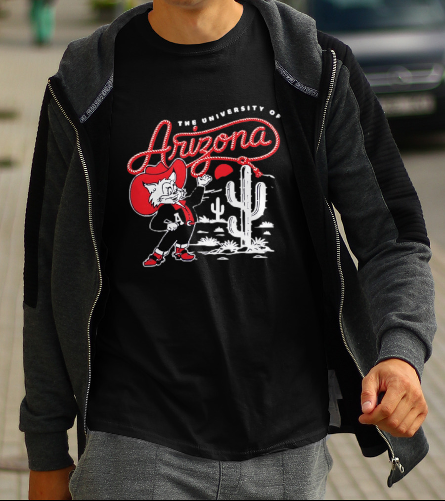 The University Of Arizona Wildcats Cowboy Cactus Scene T-Shirt