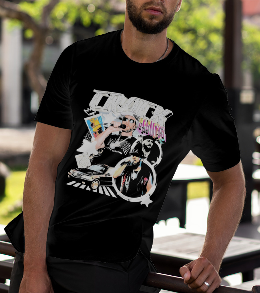 CRACK AMICO Raleigh North Carolina Hip Hop T-Shirt