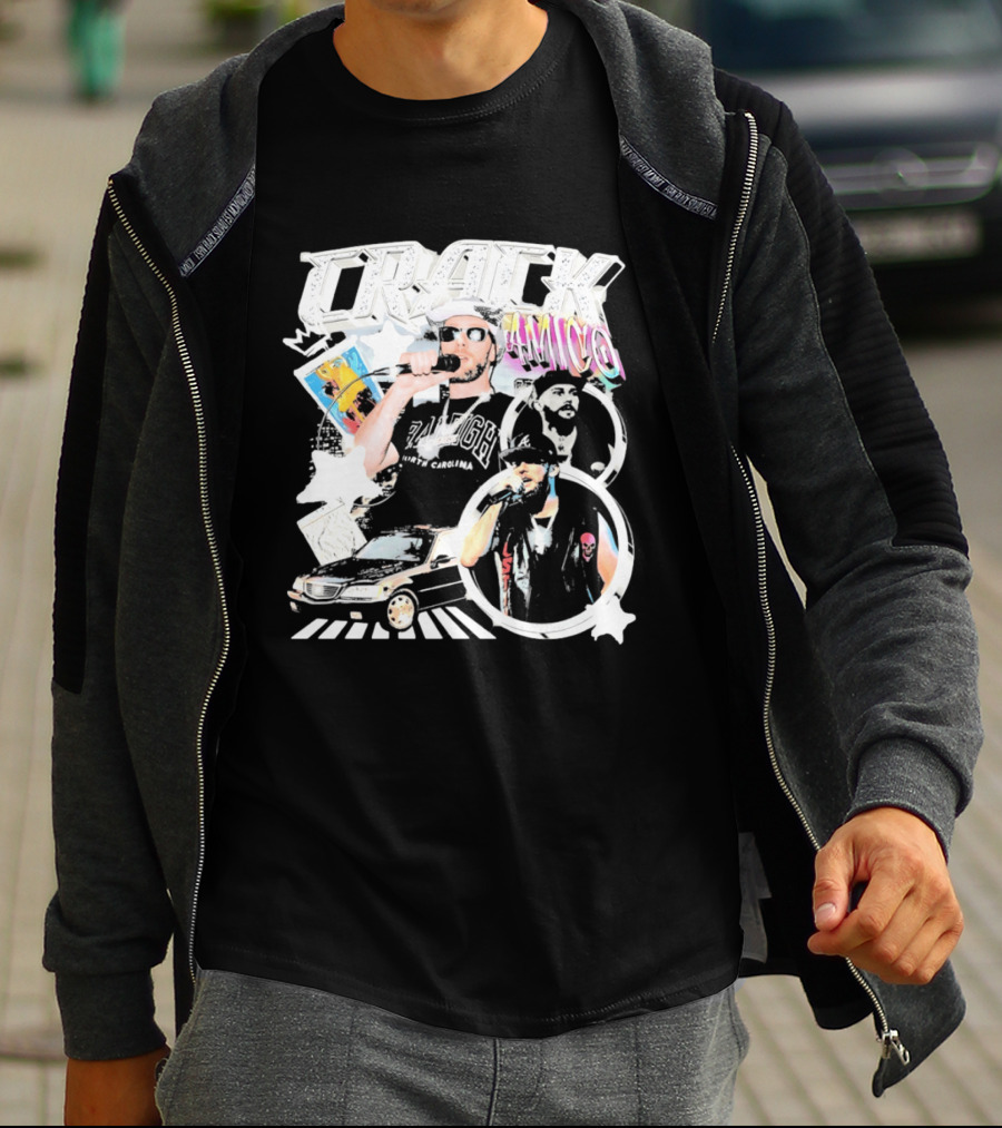 CRACK AMICO Raleigh North Carolina Hip Hop T-Shirt