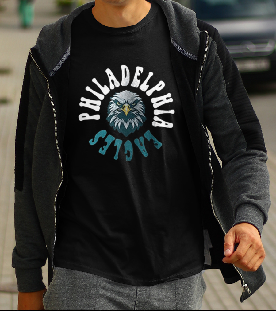 Philadelphia Eagles Yesterday Today Tomorrow Forever No Matter What Diamond Heart T-Shirt