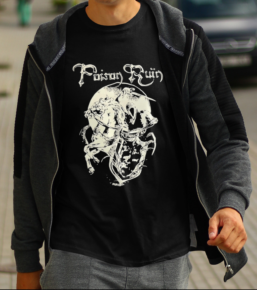 Poison Ruin Knight On Horseback Dungeon Synth Band T-Shirt